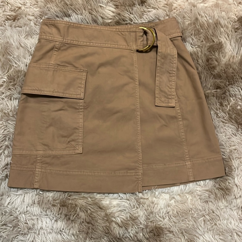 Banana Republic Tan Utility Mini Skirt with Belt